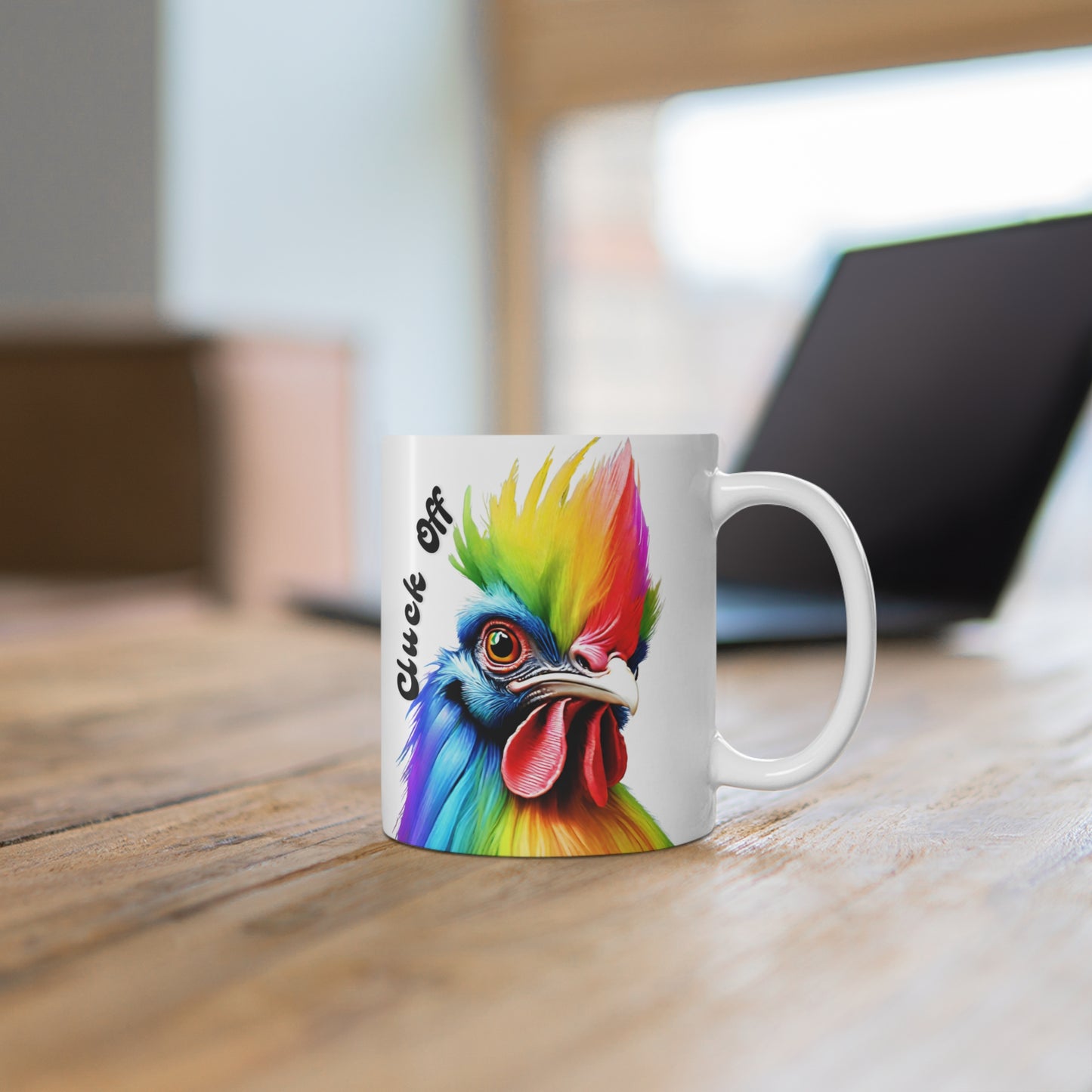 Cluck Off Colorful Rooster Mug Just Gigi IFYKYK