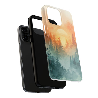 Sunset Forest Mist Tough Phone Case -Just Gigi IFYKYK