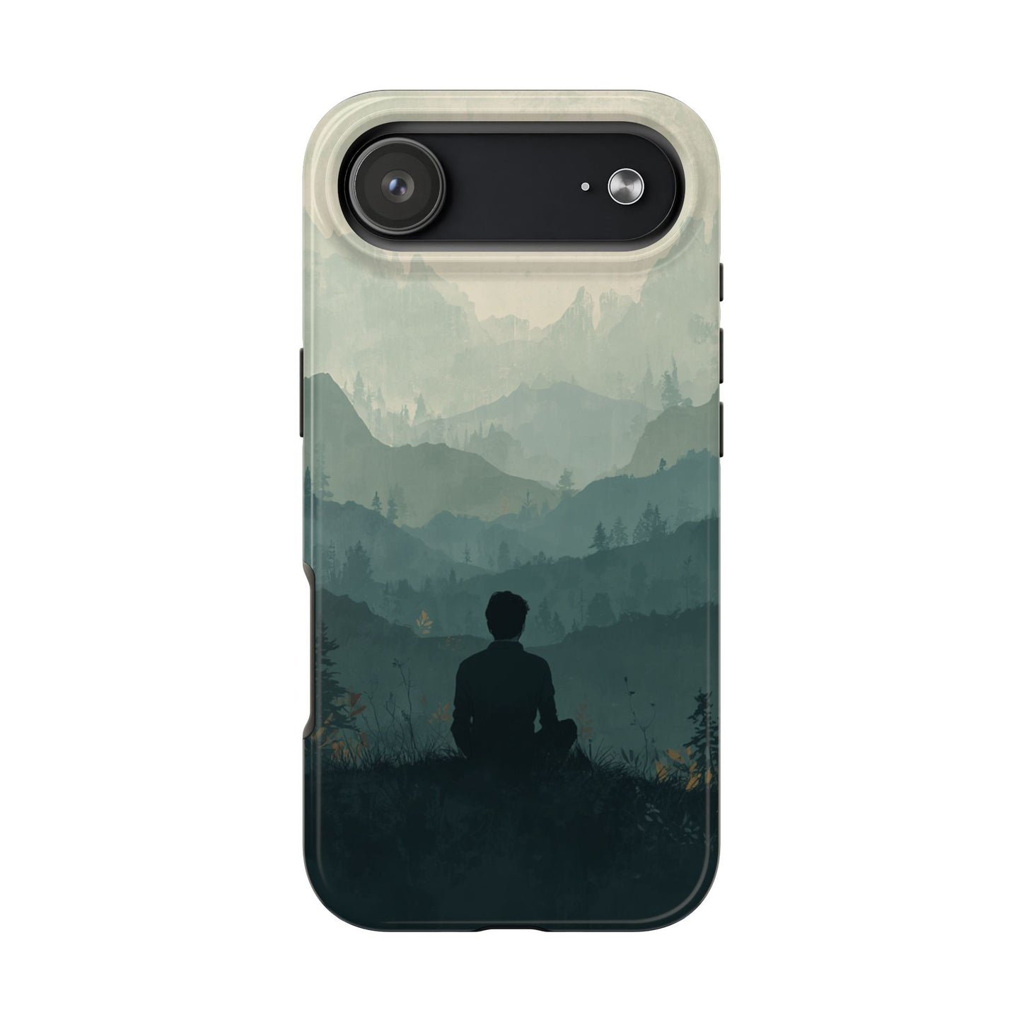 Grey Mountains Serene Silhouette Tough Case