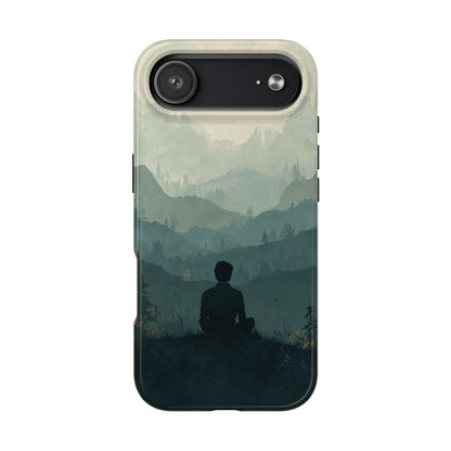 Grey Mountains Serene Silhouette Tough Case