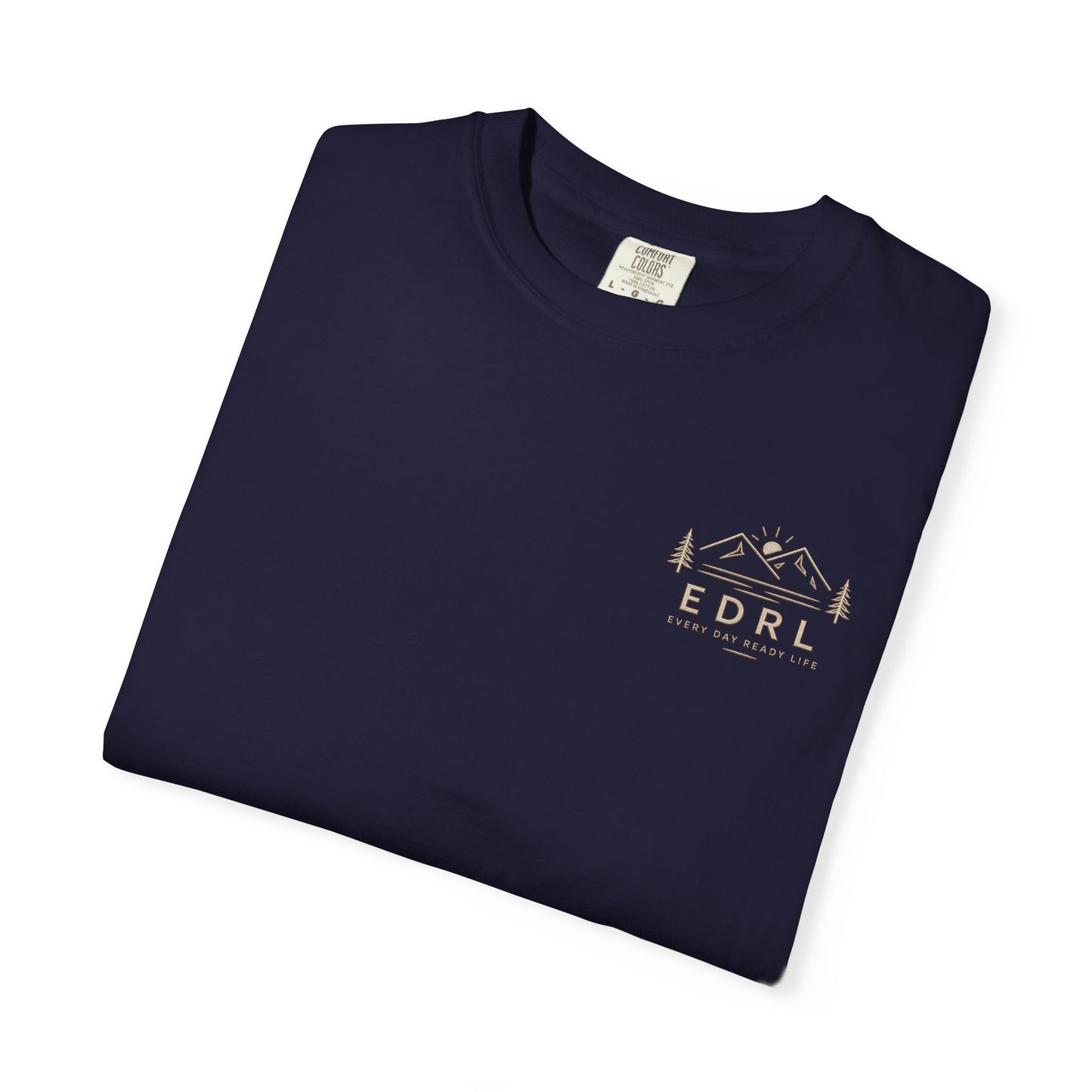 EDRL Mountain Logo T‑Shirt — Minimal Outdoor Crewneck