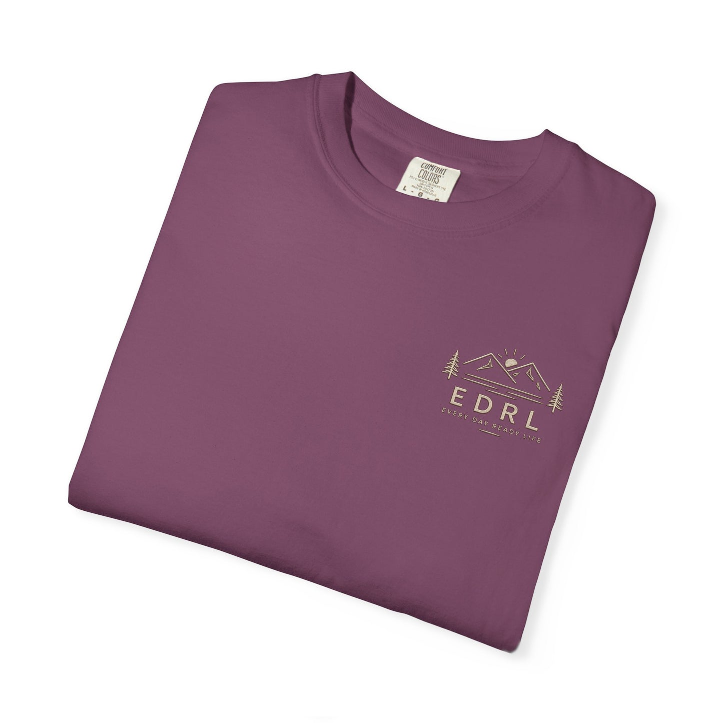 EDRL Mountain Logo T‑Shirt — Minimal Outdoor Crewneck