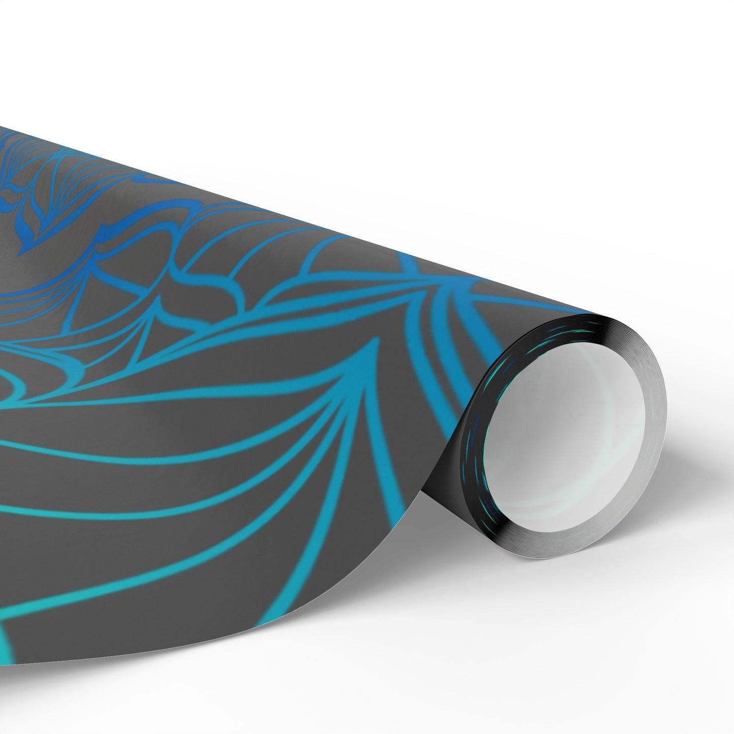 Mandala Geometric Blue Wrapping Paper Roll — Just Gigi IFYKYK