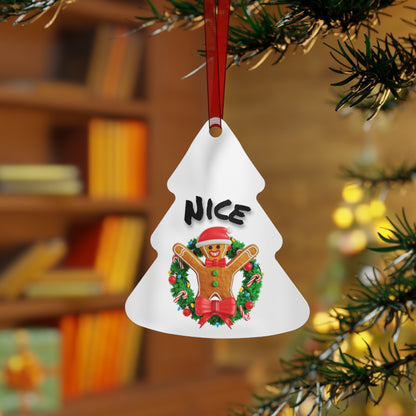 Naughty & Nice Gingerbread Metal Ornaments — Just Gigi IFYKYK