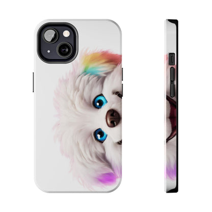 Peeking Doggo design Tough Phone Cases