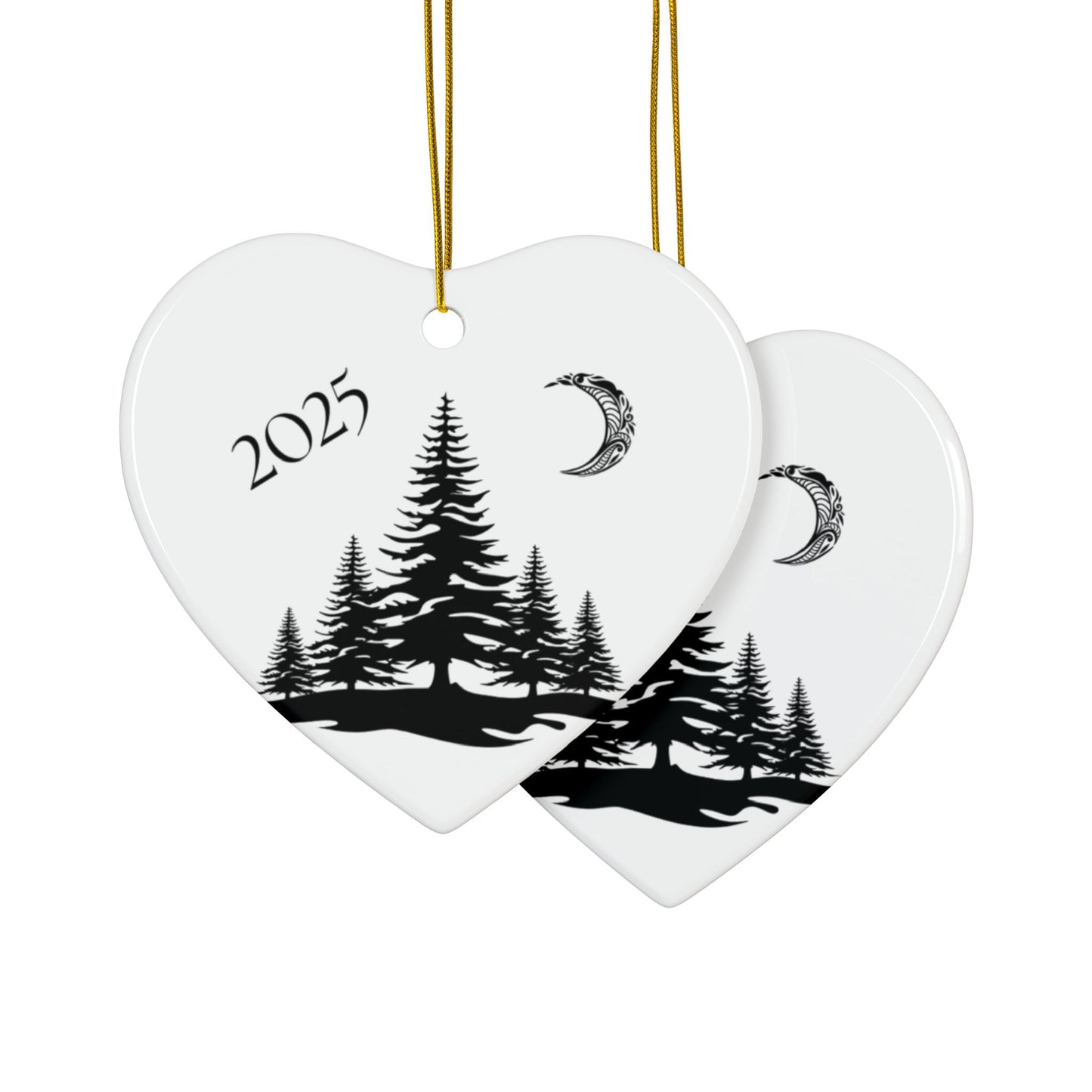 2025 Filigree Moon  Round Keepsake (2-Sided) Ornament