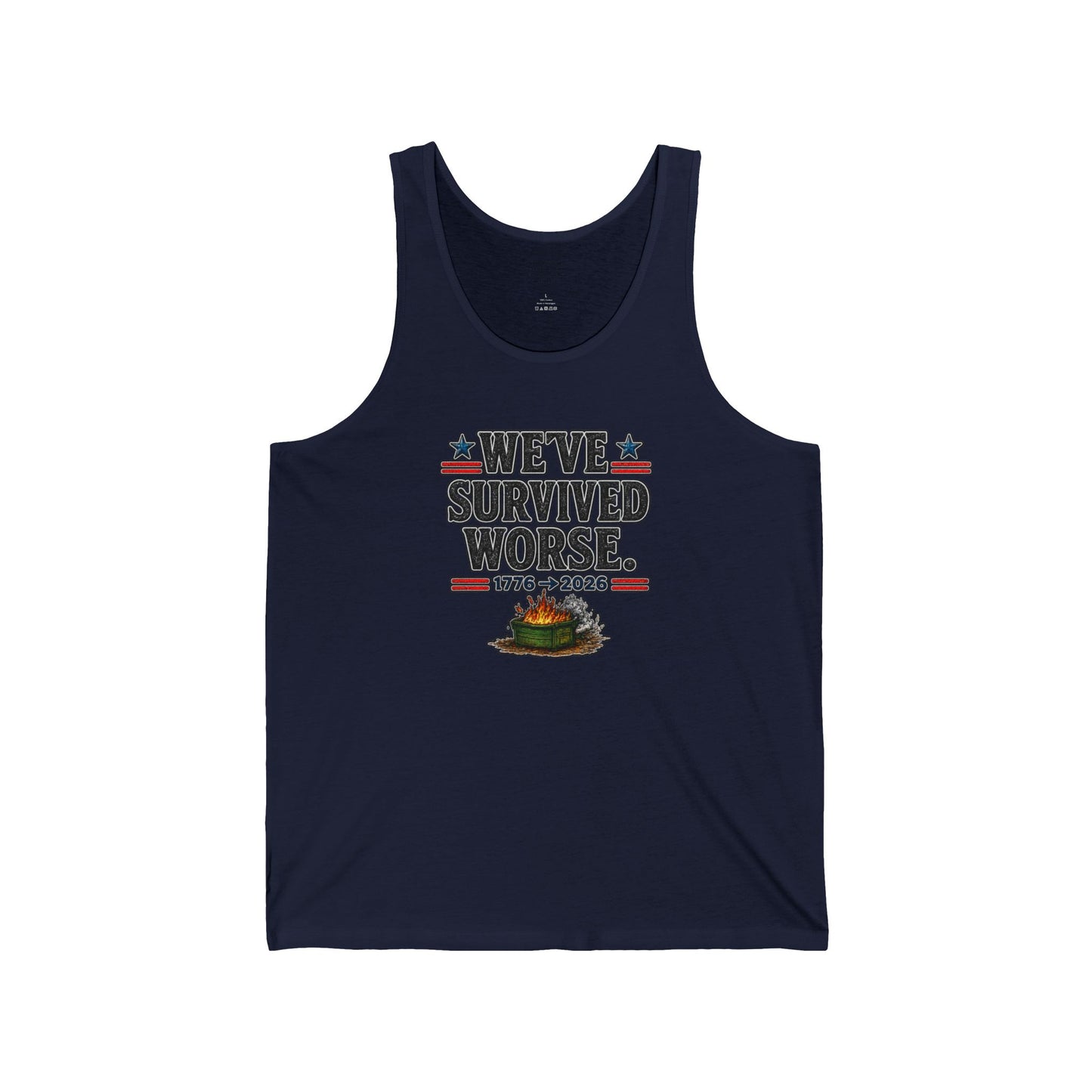 We’ve Survived Worse Tank Top — Patriotic Humor Tank