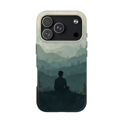 Grey Mountains Serene Silhouette Tough Case