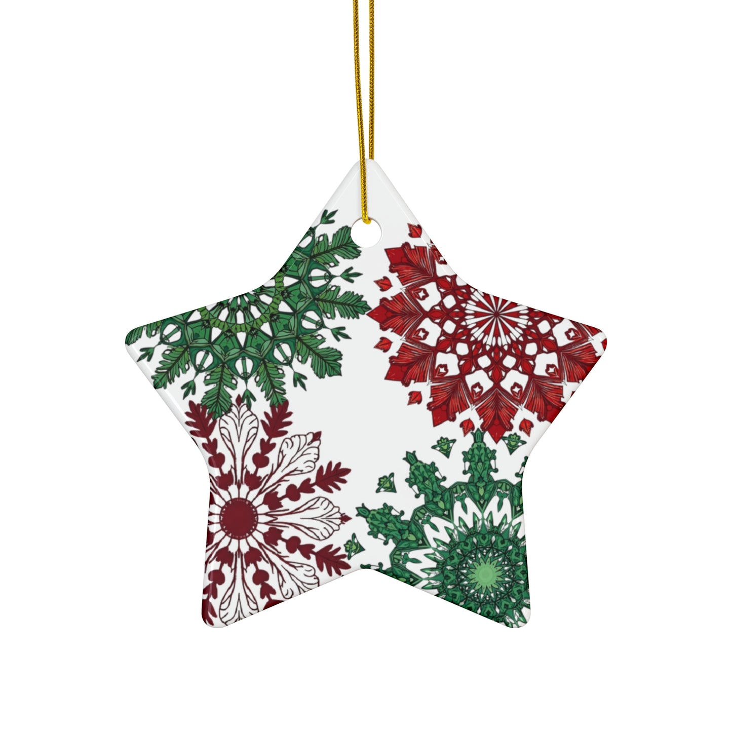 OG Red & Green Ceramic Ornaments  — Choose Your Shape - Just Gigi IFYKYK