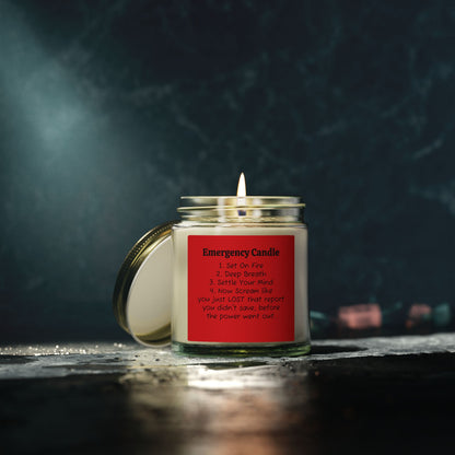 Emergency Candle - Coconut Apricot Wax Jar Candle - Just Gigi IFYKYK