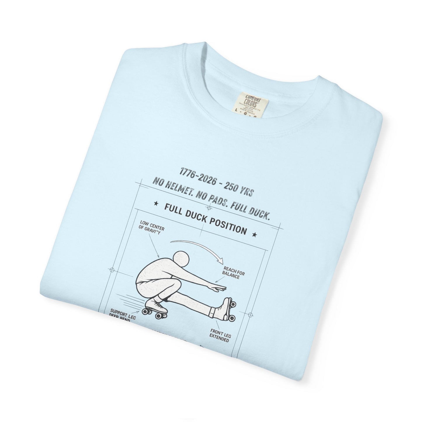 Full Duck Position Blueprint Graphic Tee - Just Gigi IFYKYK