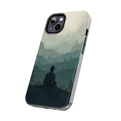 Grey Mountains Serene Silhouette Tough Case