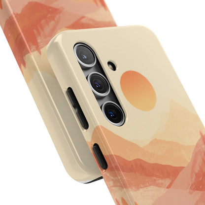 Sunset Mountain Meditation Tough Phone Case - Just Gigi IFYKYK