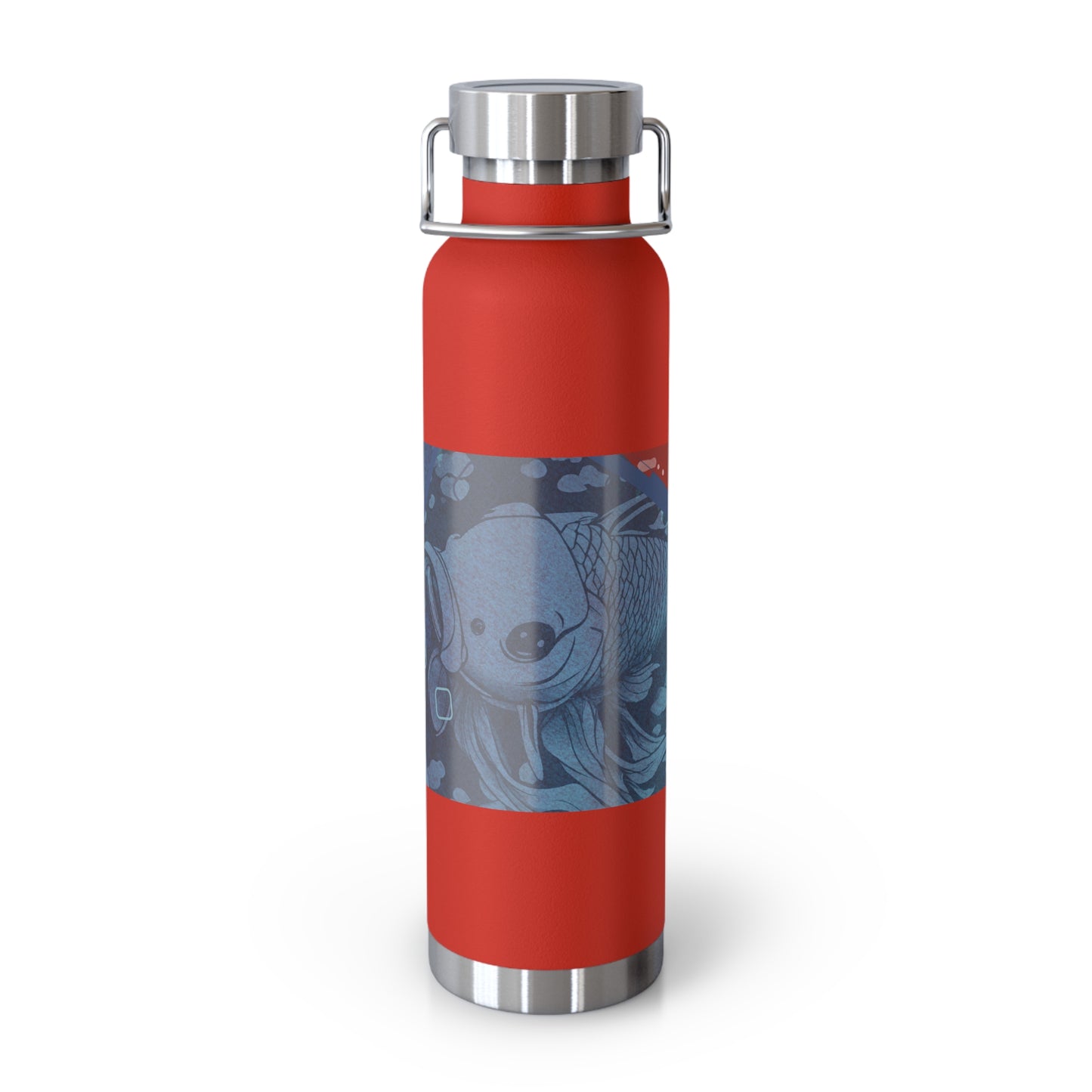Blue Koi Copper Vacuum Insulated Bottle, 22oz