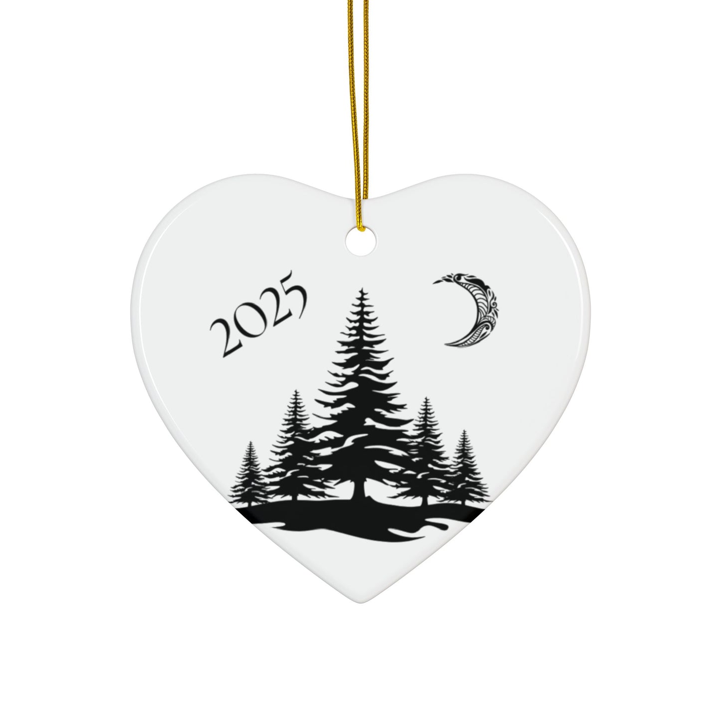 2025 Filigree Moon  Round Keepsake (2-Sided) Ornament