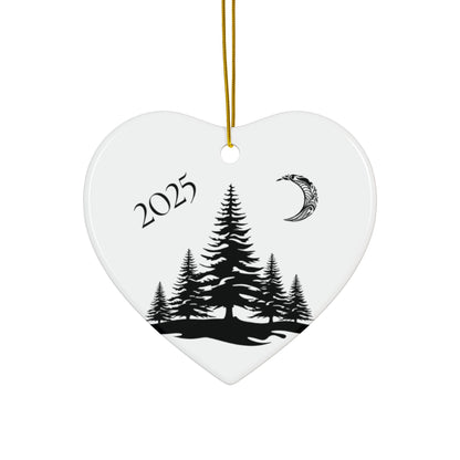 2025 Filigree Moon  Round Keepsake (2-Sided) Ornament