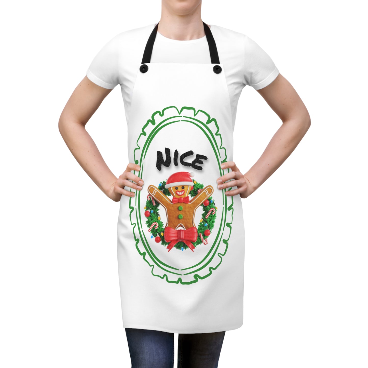 Christmas Gingerbread 'Nice' Apron