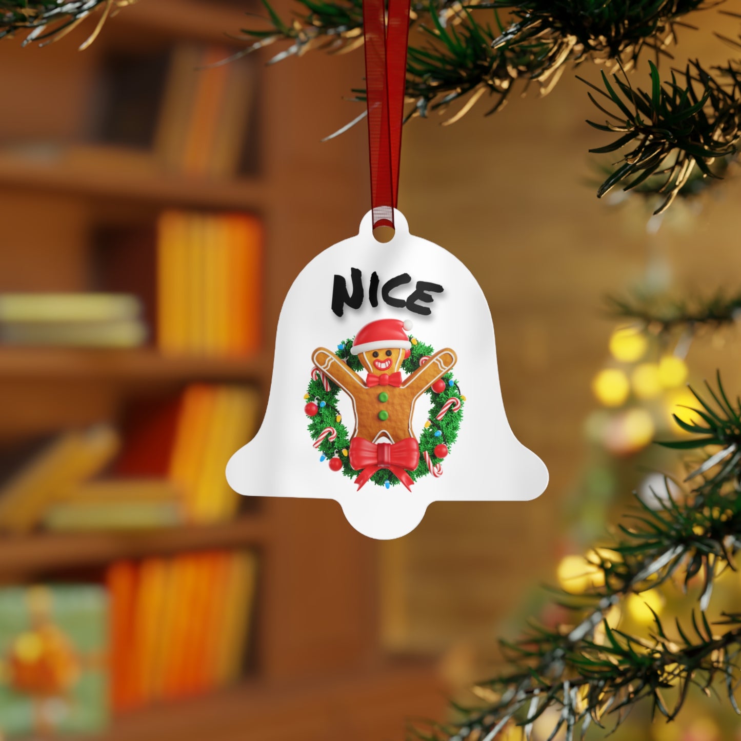 Naughty & Nice Gingerbread Metal Ornaments — Just Gigi IFYKYK