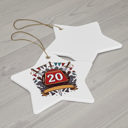 RPG Gamer Ceramic Ornament - Star Shaped - Just Gigi IFYKYK