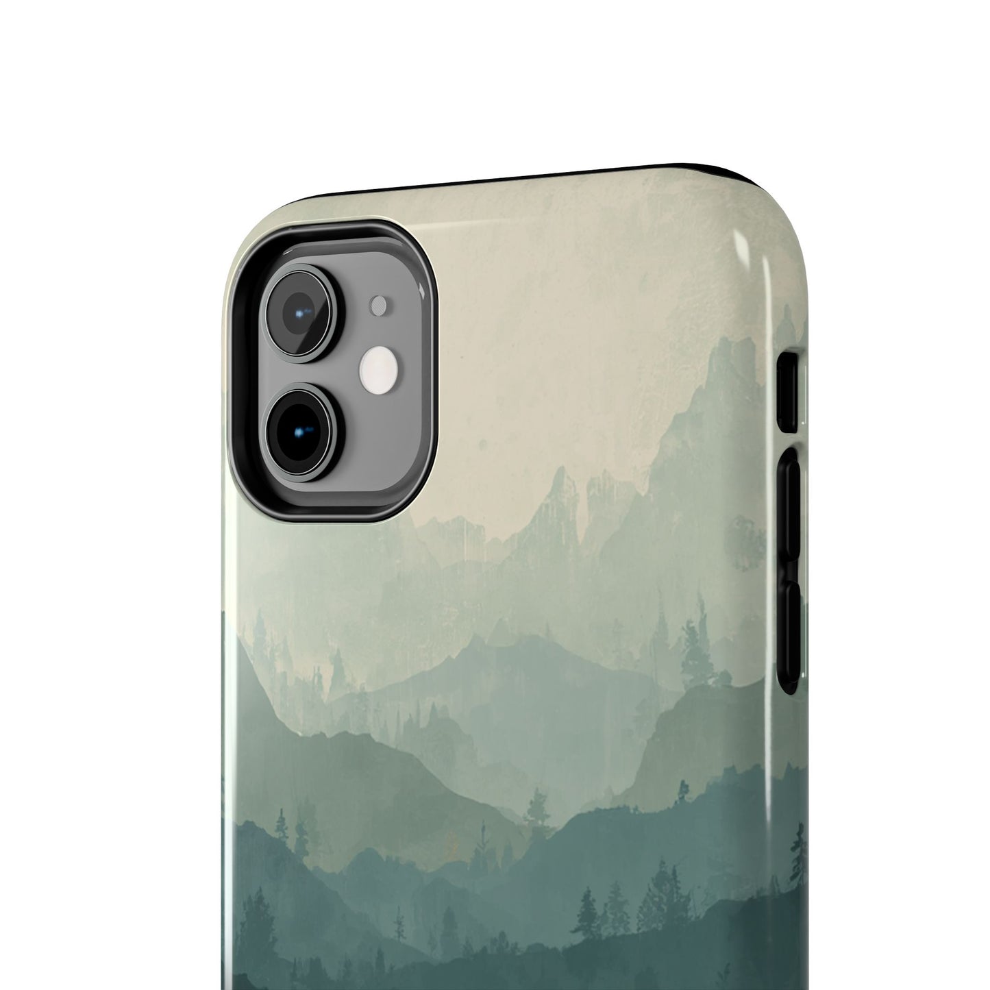 Grey Mountains Serene Silhouette Tough Case