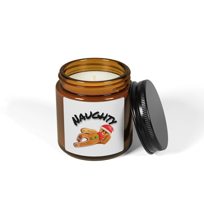'Naughty' Gingerbread man- Soy, Scented Candle - Just Gigi IFYKYK