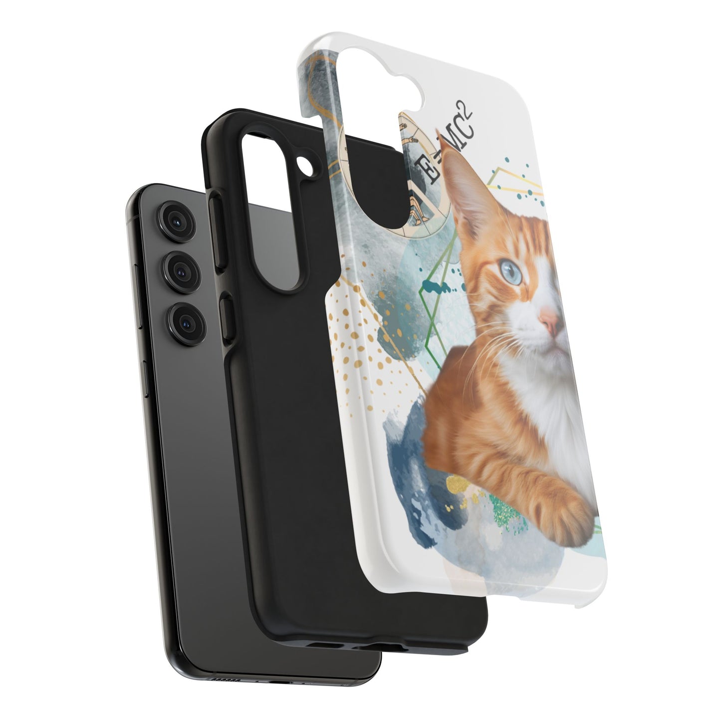 E=MC2 Cat Tough Phone Cases