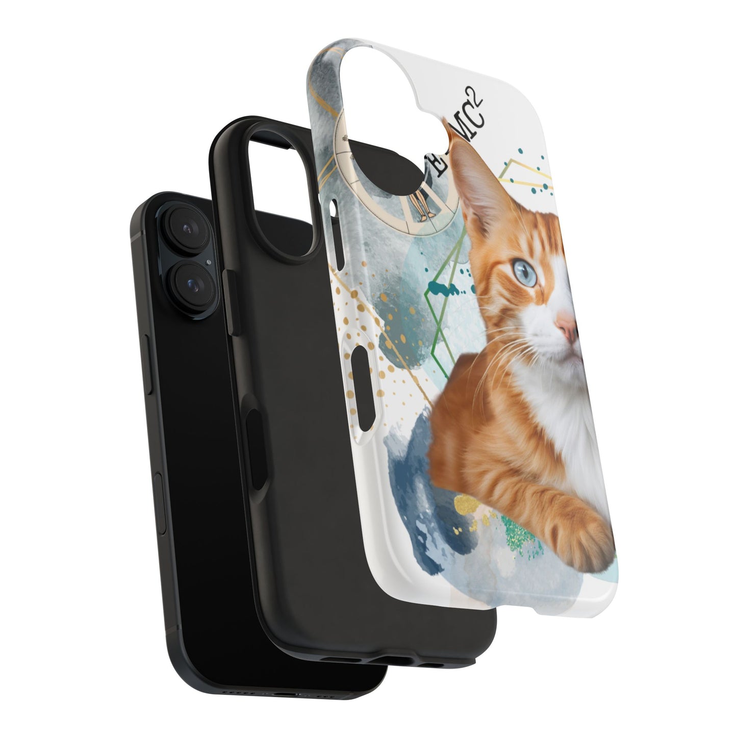 E=MC2 Cat Tough Phone Cases
