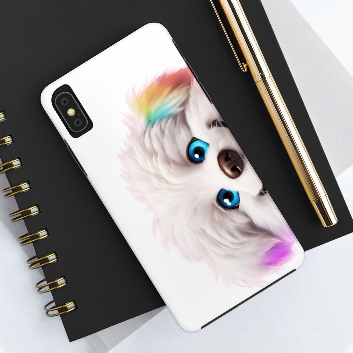 Peeking Doggo design Tough Phone Cases