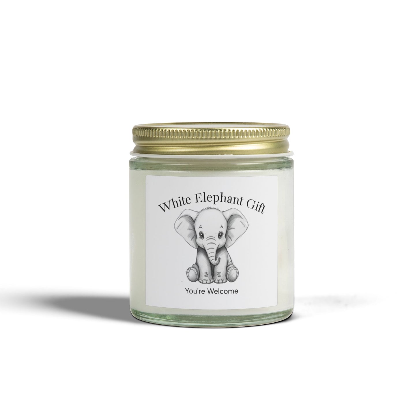 White Elephant Gift (4oz & 9oz) Scented Candles - Just Gigi IFYKYK