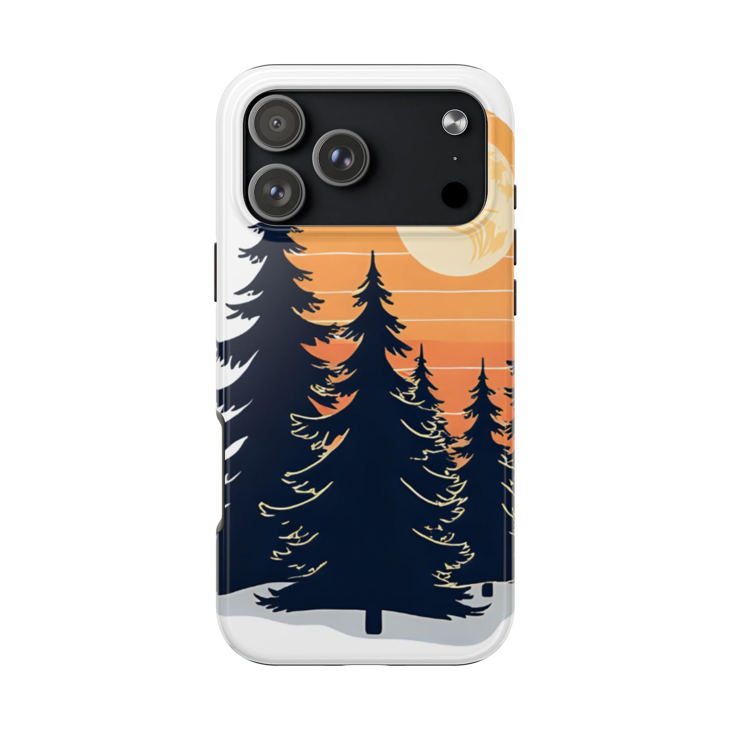 Retro Sunset Pines Graphic Phone Case - Just Gigi IFYKYK