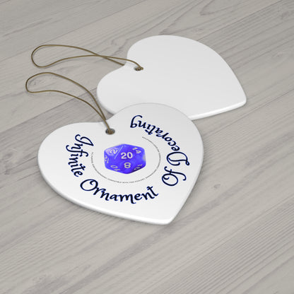 Infinite Ornament of Decorating Heart-Shaped Ceramic - Just Gigi IFYKYK