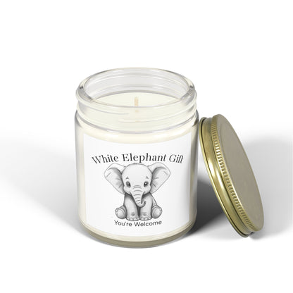 White Elephant Gift (4oz & 9oz) Scented Candles - Just Gigi IFYKYK