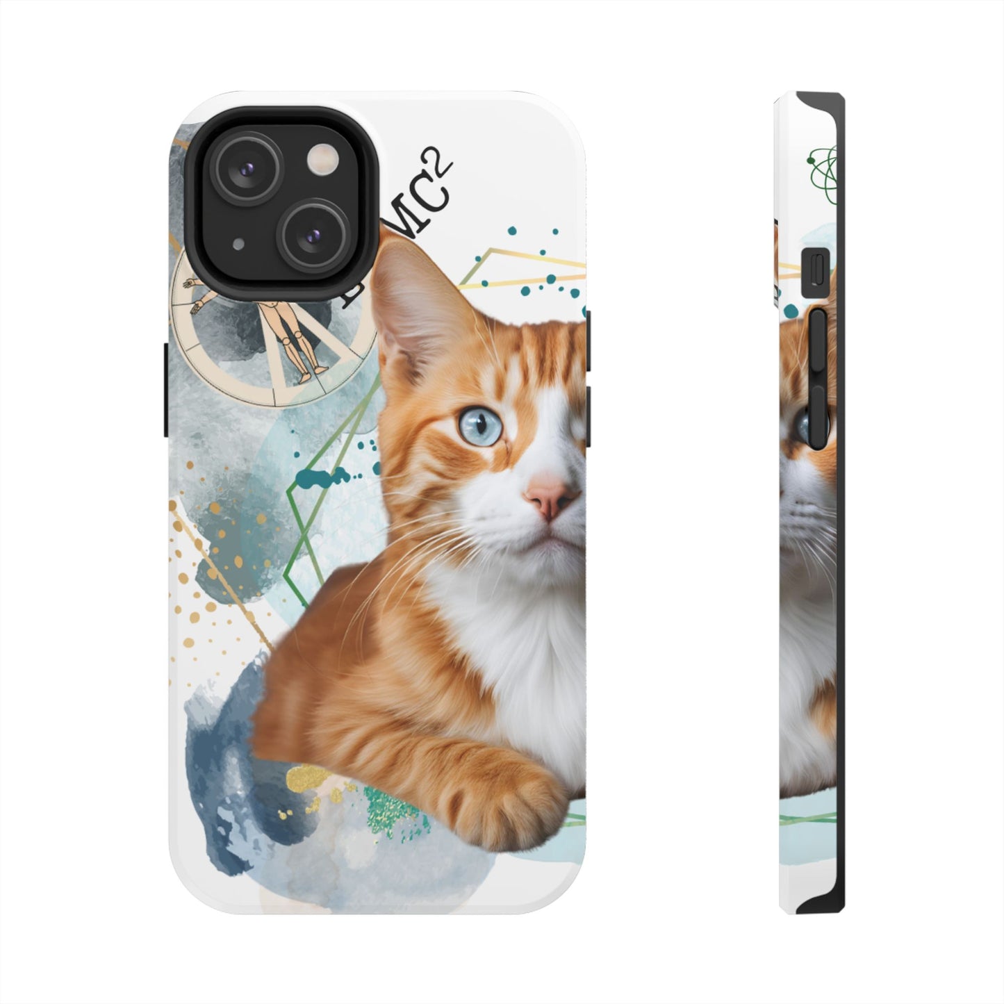 E=MC2 Cat Tough Phone Cases