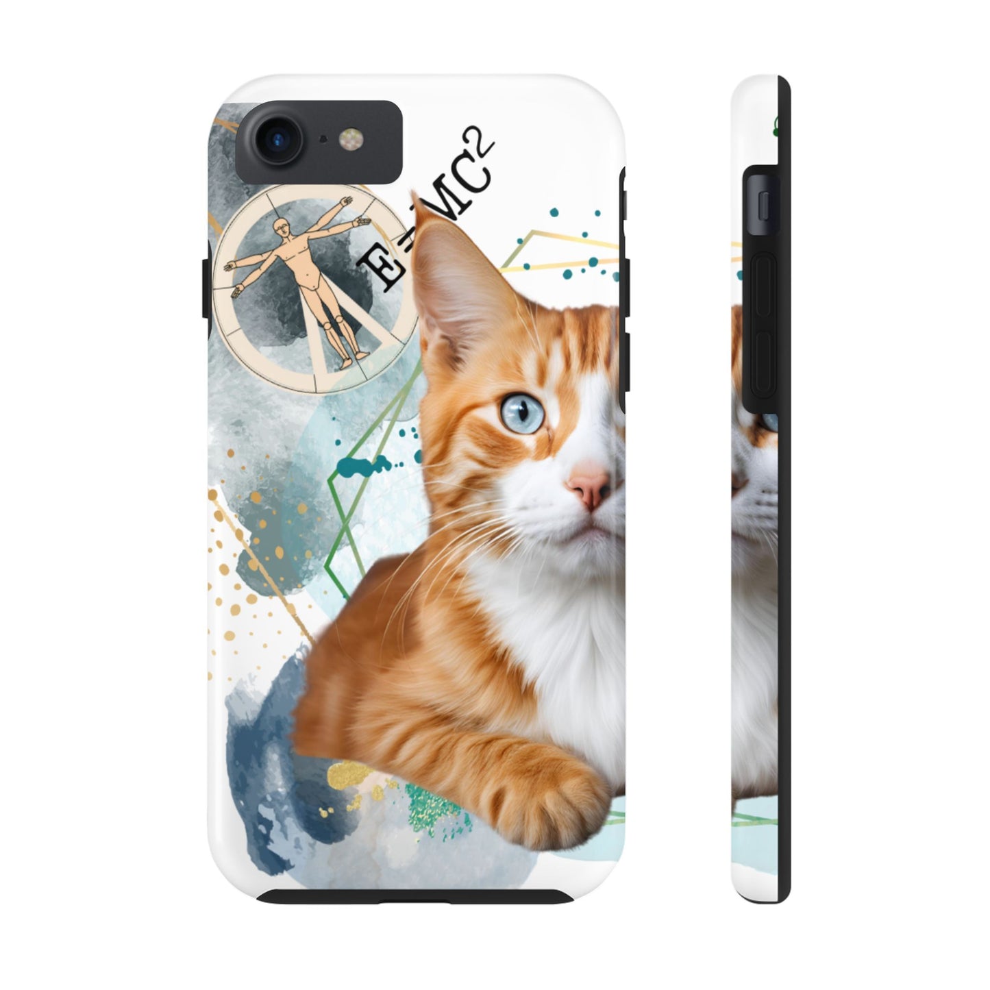 E=MC2 Cat Tough Phone Cases