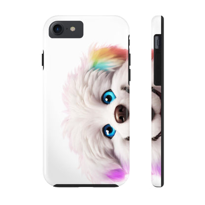 Peeking Doggo design Tough Phone Cases