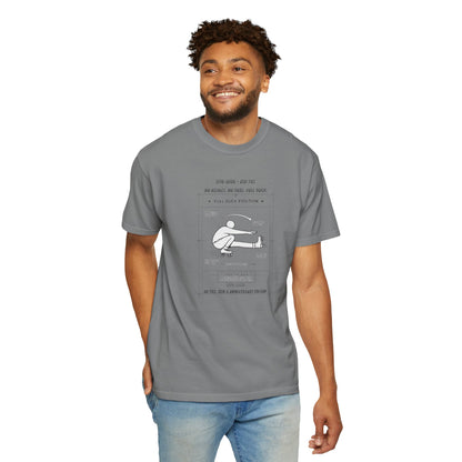 Full Duck Position Blueprint Graphic Tee - Just Gigi IFYKYK