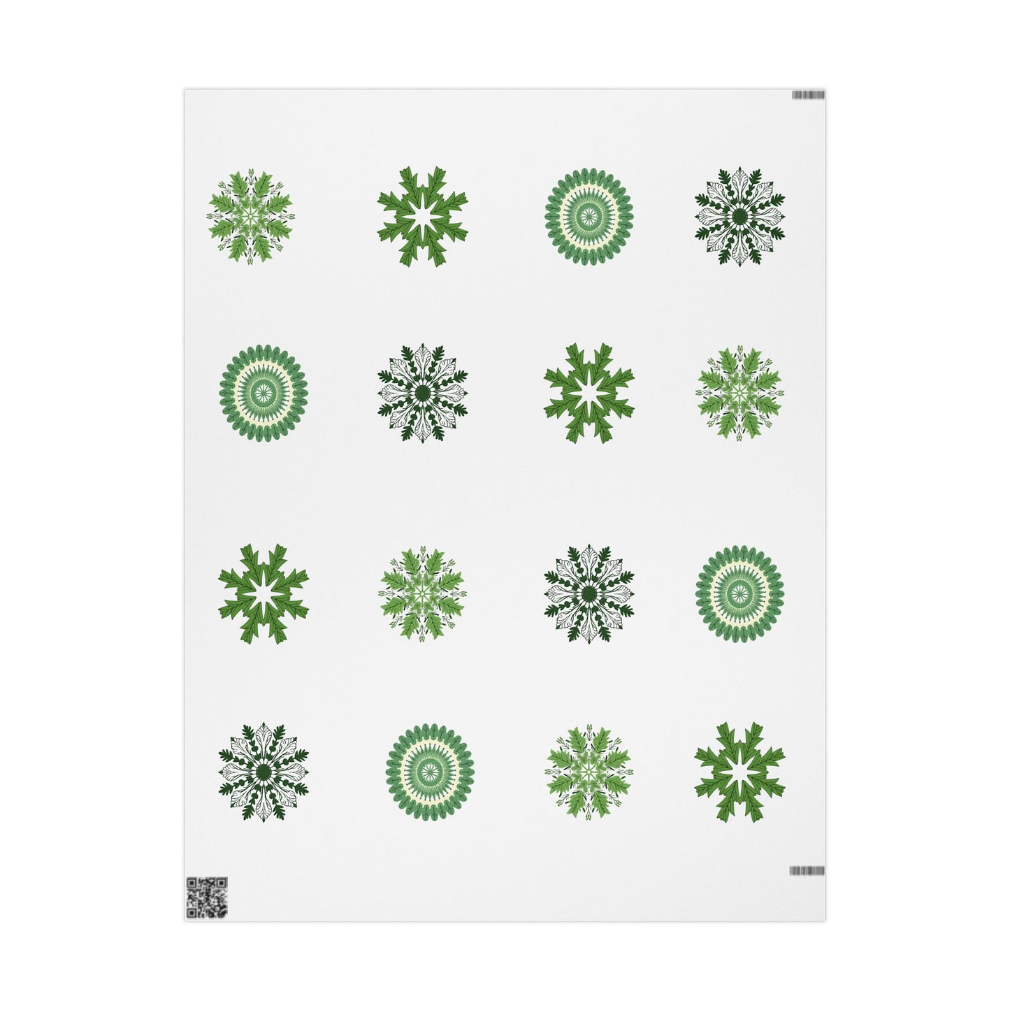 Tree Mandalas in Green Paper Roll - Just Gigi IFYKYK