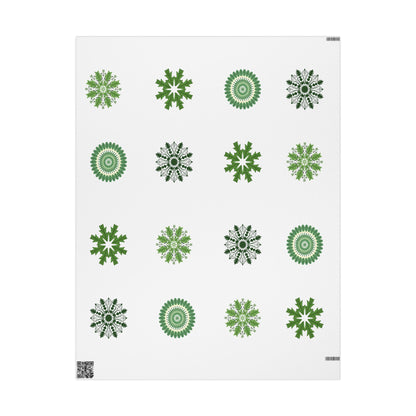 Tree Mandalas in Green Paper Roll - Just Gigi IFYKYK