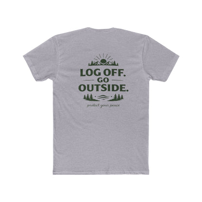 Log Off Go Outside Tee From EDRL by Just Gigi IFYKYK