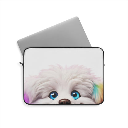 Peek a boo Doggo Laptop Sleeve Just Gigi IFYKYK