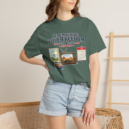 Remembering True Freedom T‑Shirt — 1776 to 2026 Patriotic Graphic Tee Just Gigi IFYKYK