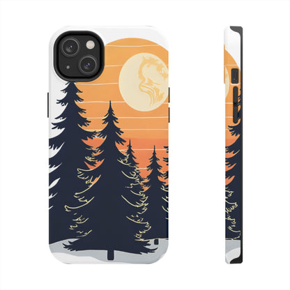 Retro Sunset Pines Graphic Phone Case - Just Gigi IFYKYK