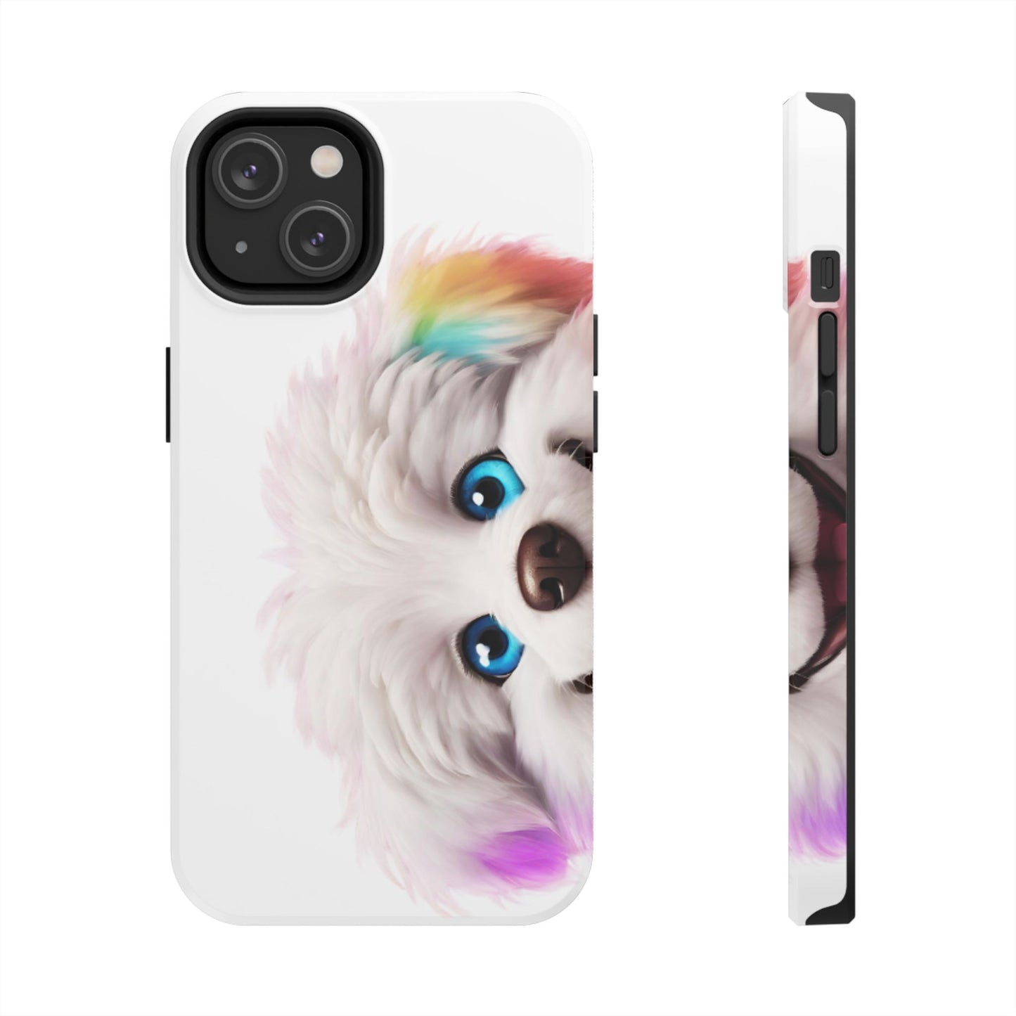 Peeking Doggo design Tough Phone Cases