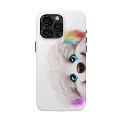 Peeking Doggo design Tough Phone Cases