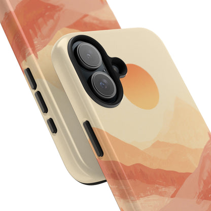 Sunset Mountain Meditation Tough Phone Case - Just Gigi IFYKYK