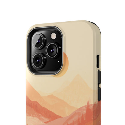 Sunset Mountain Meditation Tough Phone Case - Just Gigi IFYKYK