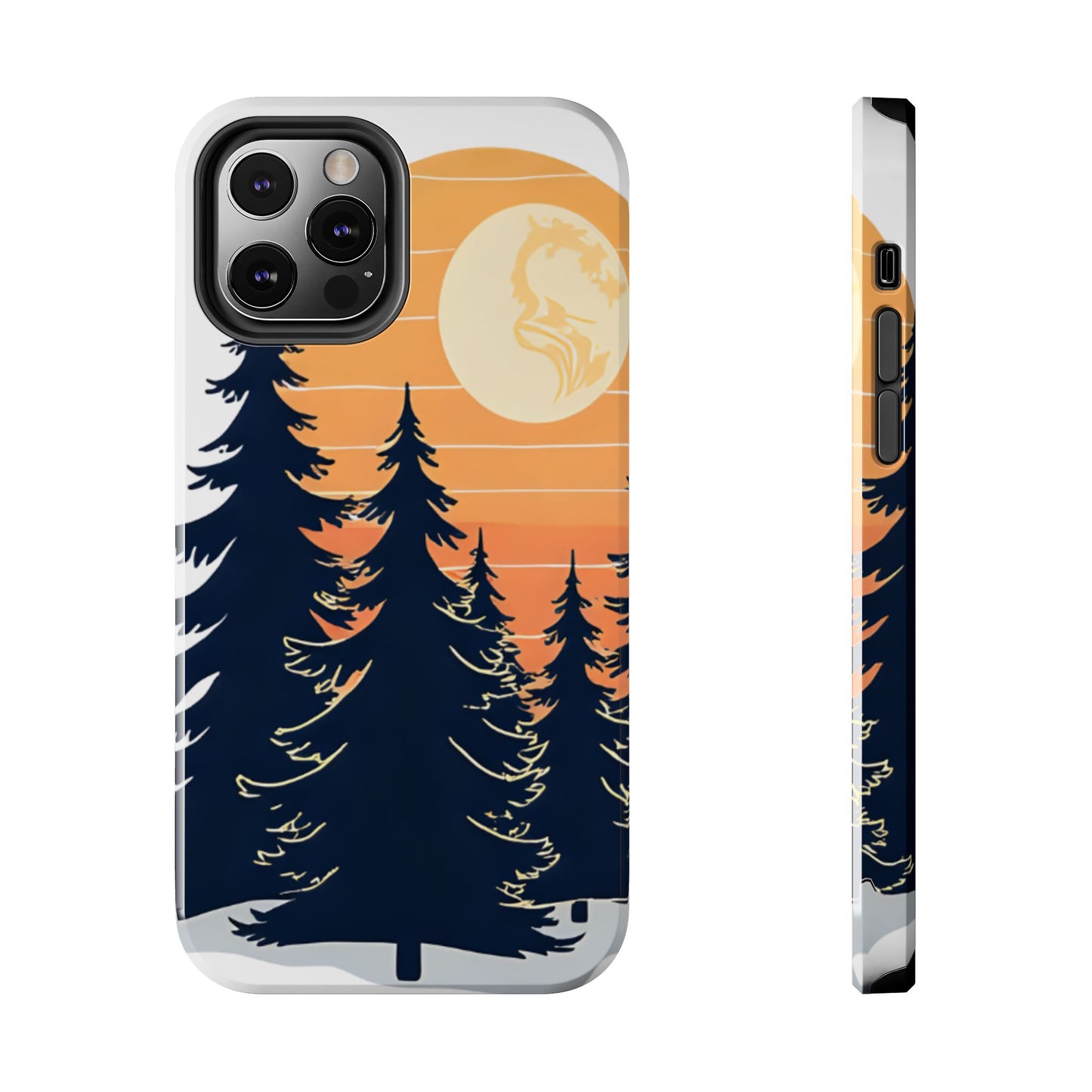 Retro Sunset Pines Graphic Phone Case - Just Gigi IFYKYK