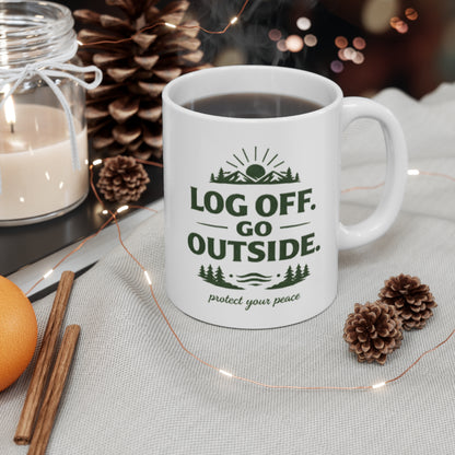 Log Off Go Outside Mug — 11oz  Every Day Ready Life by Just Gigi IFYKYK