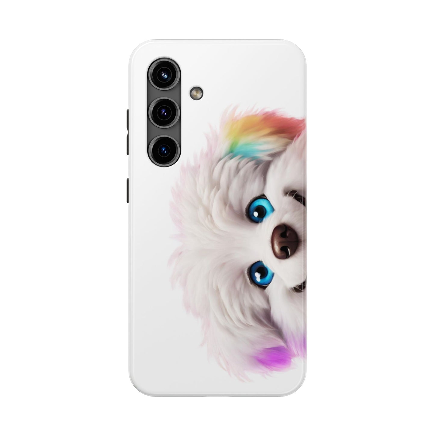 Peeking Doggo design Tough Phone Cases