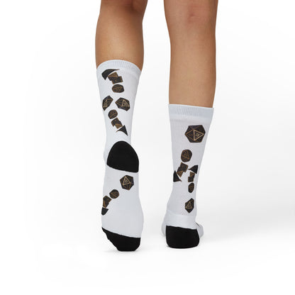 Roleplaying Dice Socks — D20 Dice Pattern Sublimation Crew Socks
